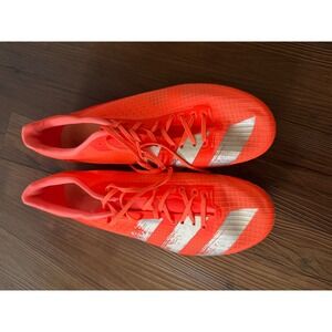 Adidas Adizero Ambition Solar‎ Red Silver Track Spikes Mens 8.5 EE4605 Boost